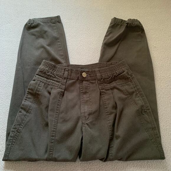 Pilot & Company Other - Vintage Pilot Co Girls Sz 14 Black Tapered Jogger Pants Elastic Hem 90s Pleated